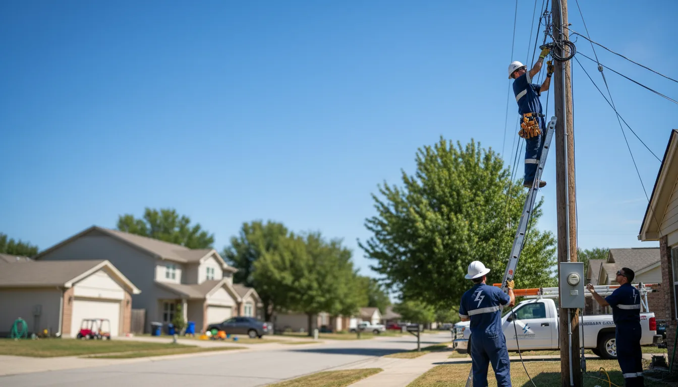Residential electrician providing installation services in Fenton, MO